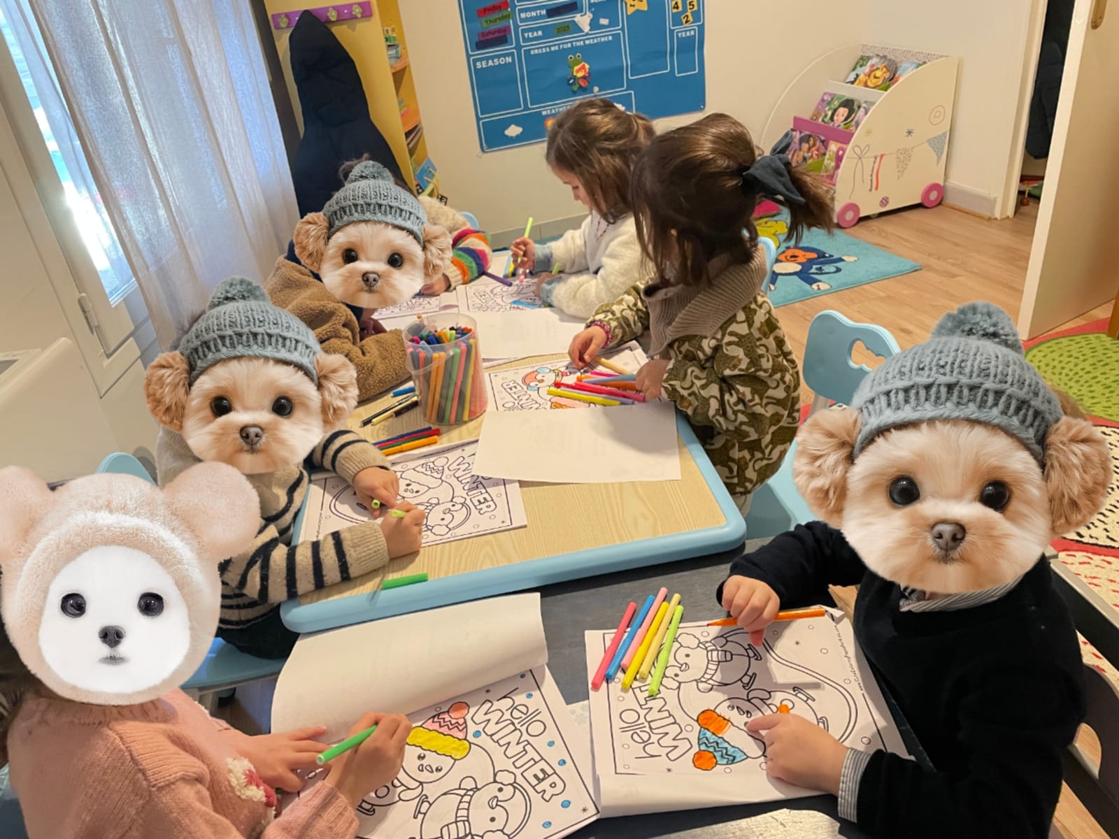 Fun learning activities - Coloring Together